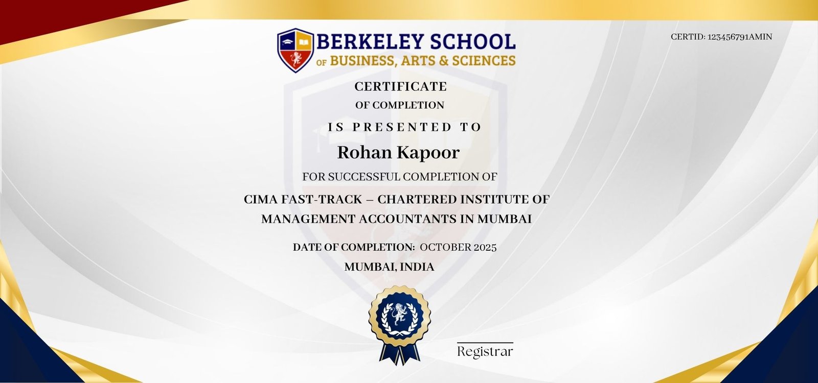 CIMA Fast-Track - Chartered Institute of Management Accountants